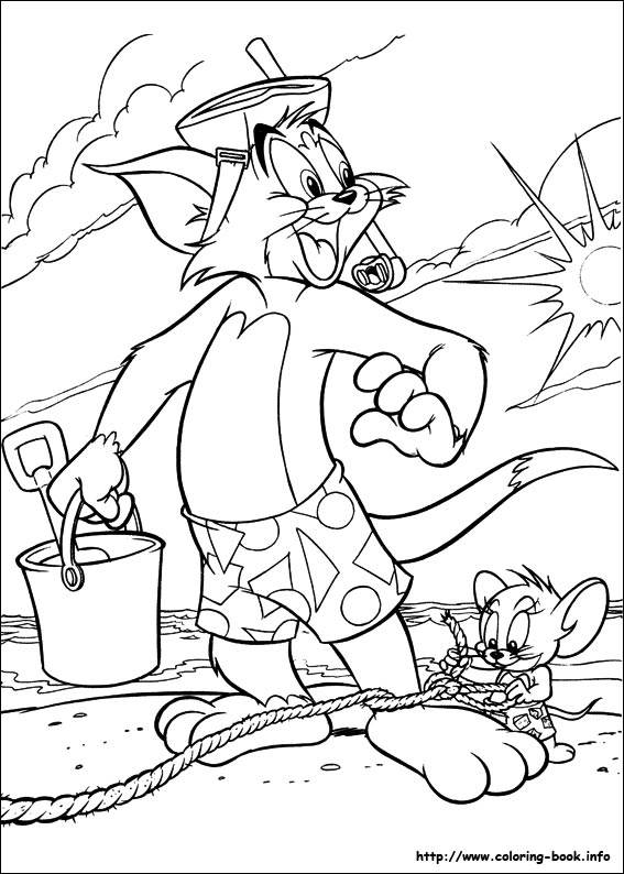 Tom and Jerry coloring picture